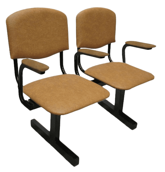 Секция стульев «Мягкая №2» 2М с подлокотниками